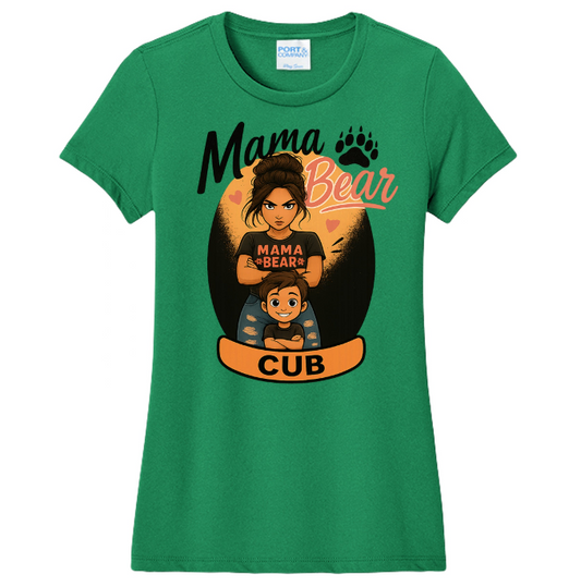 Mama Bear & Cub Women's Shirt, Mother Son