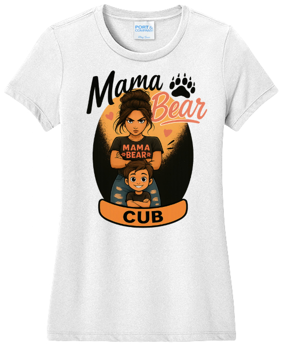 Mama Bear & Cub Women's Shirt, Mother Son