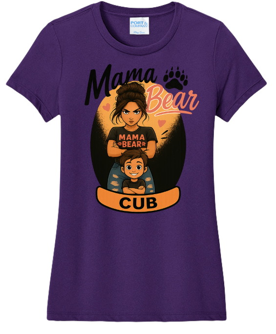 Mama Bear & Cub Women's Shirt, Mother Son