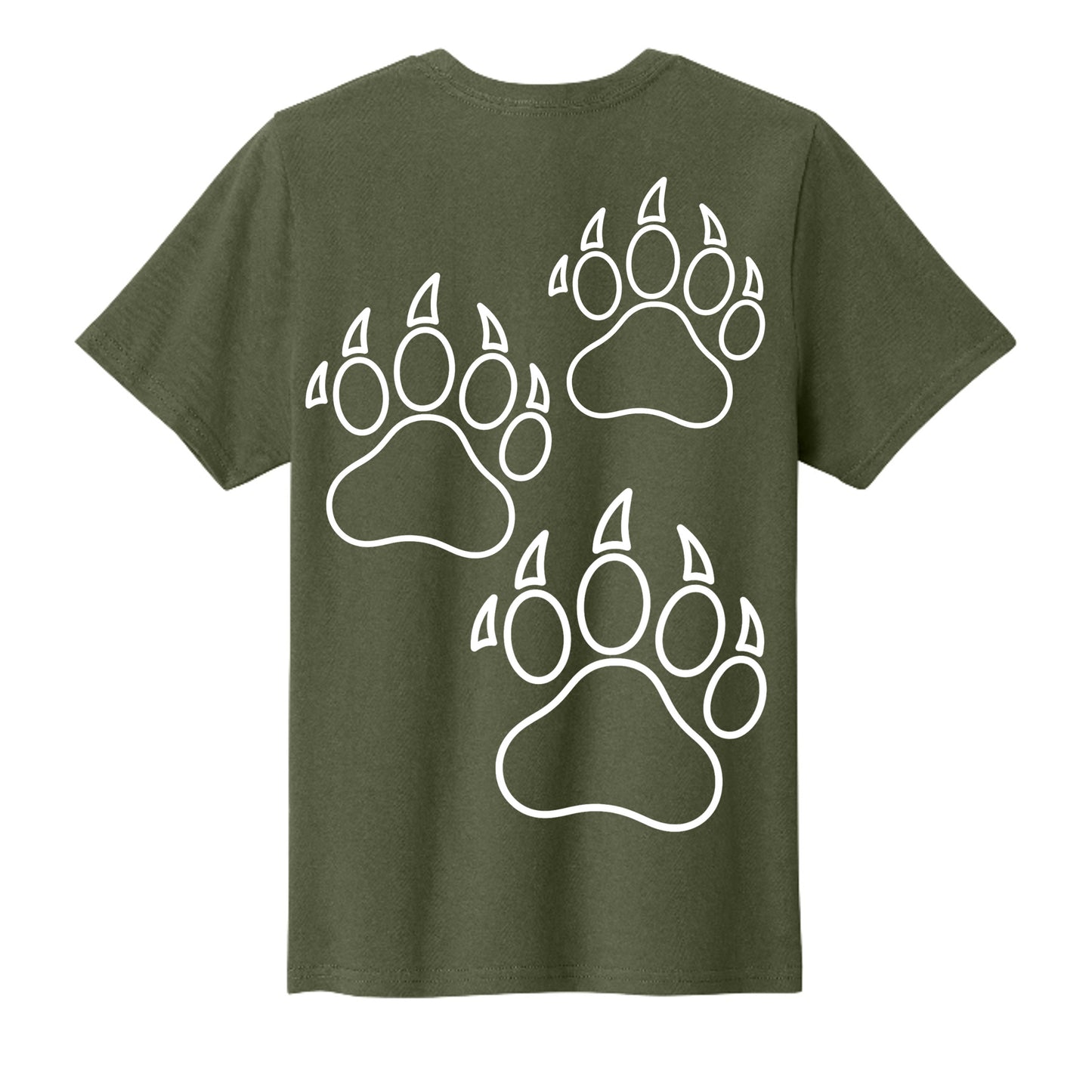Olive Drab Green - PC43Y - BACK