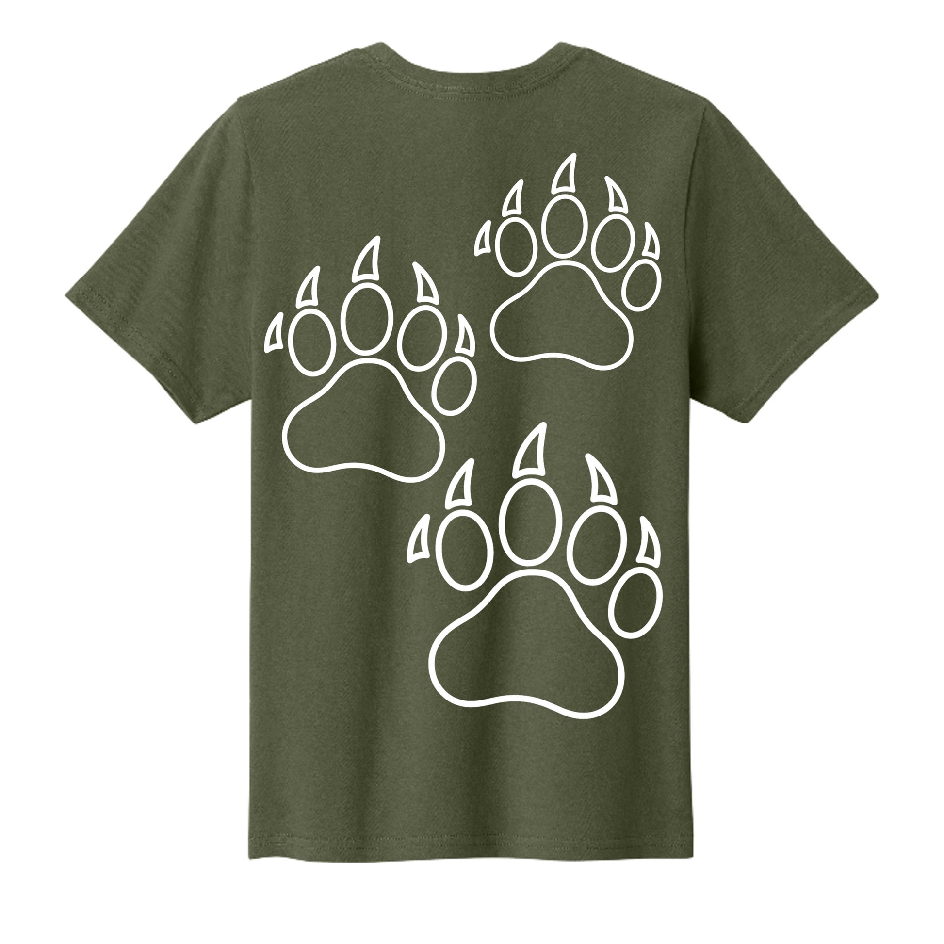 Olive Drab Green - PC43Y - BACK