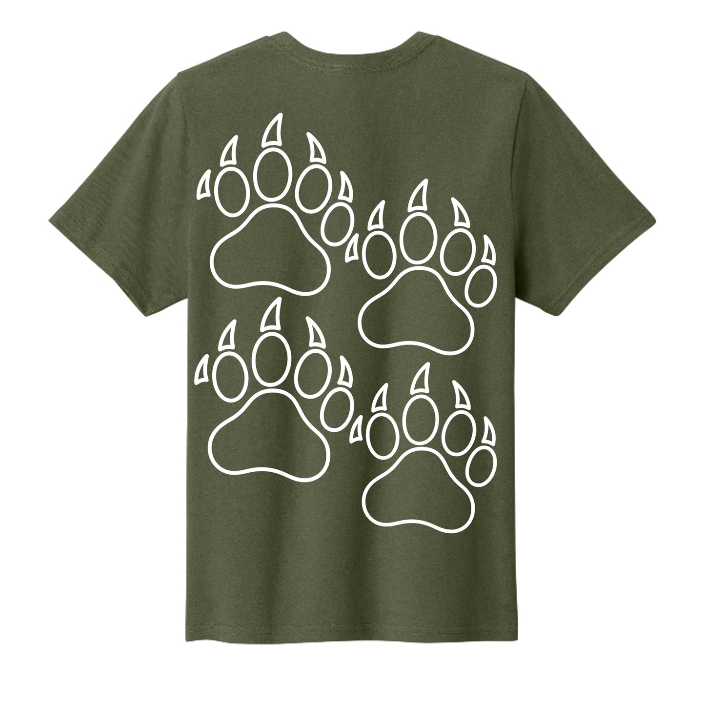 Olive Drab Green - PC43Y - BACK
